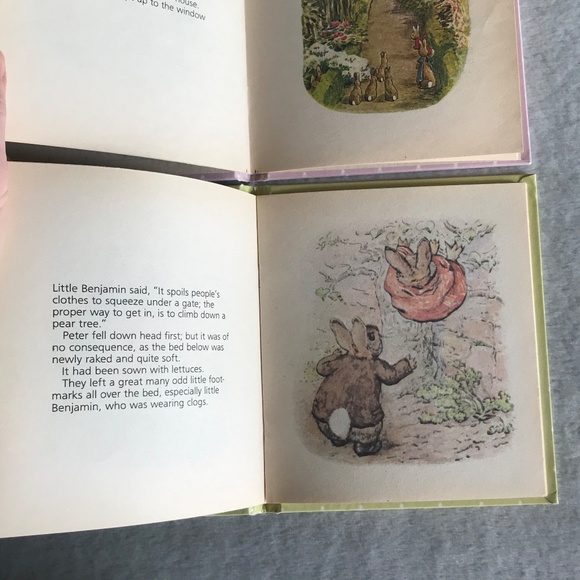 Beatrix Potter 2 Books The Tale of The Flopsy Bunnies & Benjamin Bunny Hardcover - Picture 3 of 8